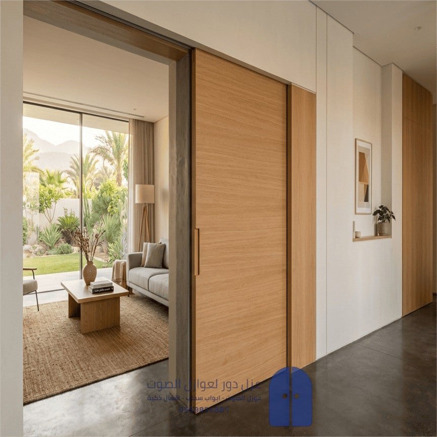 باب سحاب خشب مخفي