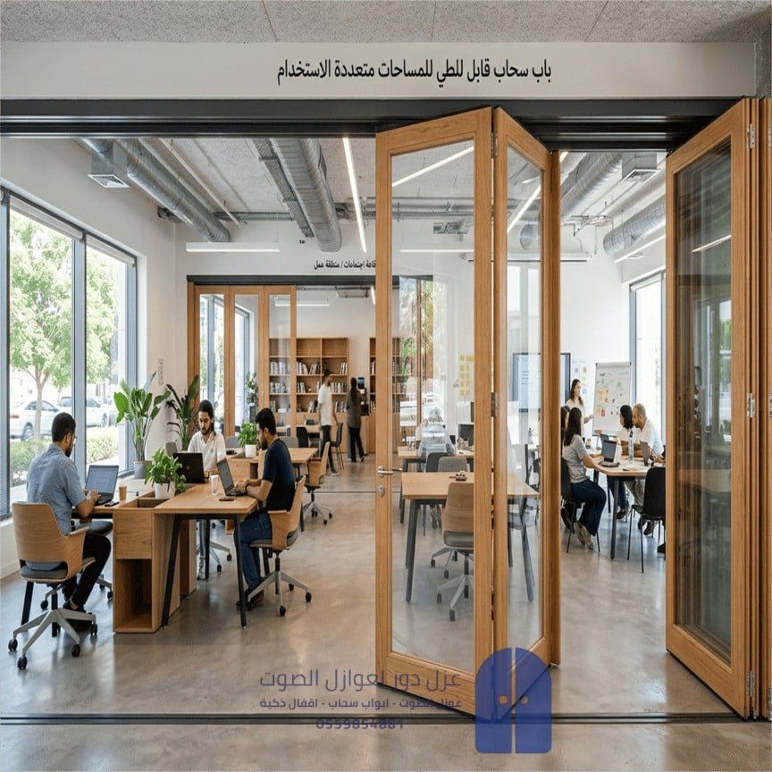 باب سحاب قابل للطي