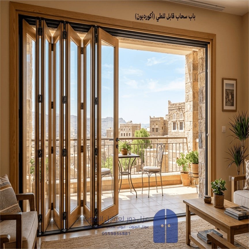 باب سحاب قابل للطي